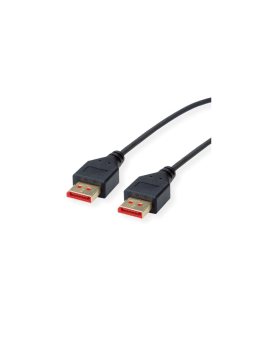 ROLINE Kabel DisplayPort, DP v1.4, M/M, DUN, czarny, 1, 5 m
