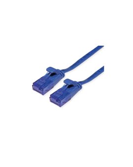 Kabel krosowy UTP VALUE, kat. 6A (klasa EA), bardzo płaski, niebieski, 1,5 m