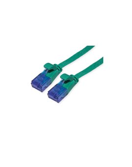 Kabel krosowy UTP VALUE, kat. 6A (klasa EA), bardzo płaski, zielony, 5 m