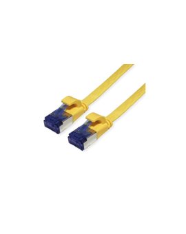 Kabel krosowy VALUE FTP, kat. 6A (klasa EA), bardzo płaski, żółty, 0,5 m