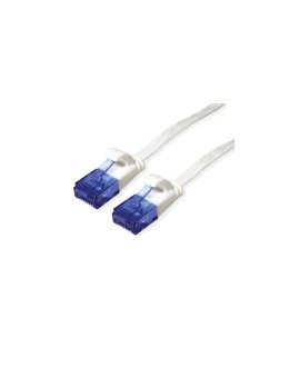 VALUE Patchkabel UTP, Cat.6A (Class EA), extra plat, wit, 1,5 m