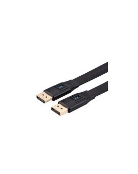 VALUE Kabel DisplayPort, v1.4, płaski, DP M/M, czarny, 2 m