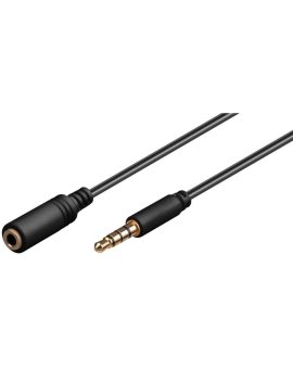 Przedłużacz do słuchawek i audio AUX, 4-pinowy 3, 5 mm cienki, CU - Długość kabla 5 m