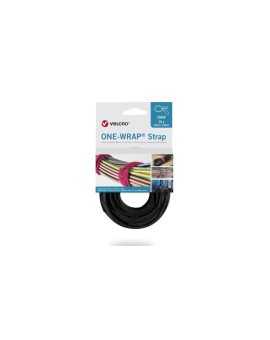 Taśma do wiązania VELCRO One Wrap 20 mm x 150 mm, 25 sztuk, czarna