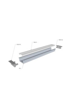 Profil P02 lakierowany proszkowo niebieski P02-2M-B /2m/