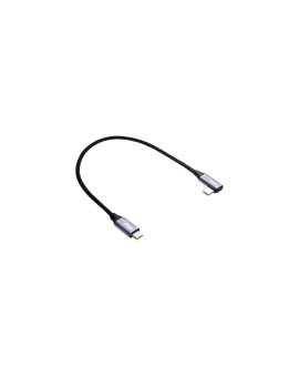 Kabel USB Akyga AK-USB-53 USB type C (m) / USB type C (m) kątowy ver. 2.0 60W 0.3m