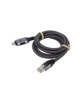 GOOBAY-70697 Kabel USB 3.1 RJ45 wtyk, USB C wtyk niklowany 1,5m U/FTP PVC