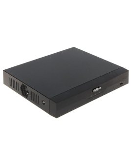 Rejestrator NVR 4xIP, 4xPoE, AI, SMD+, FR, 80 Mb/s, 16Mpix, HDMI, VGA, 1x HDD, obudowa metalowa, czarna, 53VDC