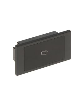 Moduł: czytnik kart (Unique, 125kHz), anodyzowany panel z aluminium, IP65, IK07, przeznaczony dla serii VTO4202F-X, czarny, DAHU