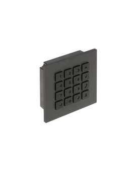 Moduł: klawiatura podświetlana, anodyzowany panel z aluminium, IP65, IK07, przeznaczony dla serii VTO4202F-X, czarny, DAHUA