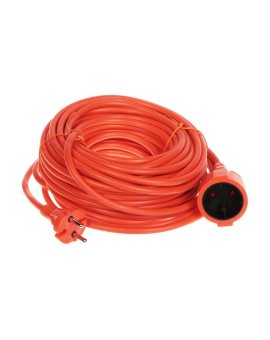 PRZEDŁUŻACZ PS-2X1.5-20M/ORANGE 20m