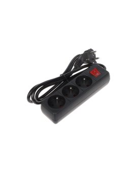 LISTWA ZASILAJĄCA PR-1.5M-3G-SW/B (3 GNIAZDA) 1.3m