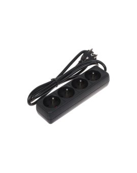 LISTWA ZASILAJĄCA PR-1.5M-4G/B (4 GNIAZDA) 1.3m
