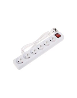 LISTWA ZASILAJĄCA PR-1.5M-6G-SW/W (6 GNIAZD) 1.3m