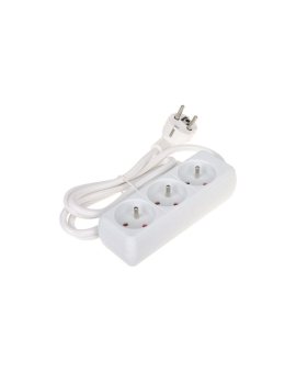 LISTWA ZASILAJĄCA PR-1.5M-3G/W (3 GNIAZDA) 1.3m
