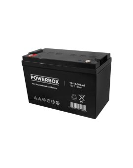 Akumulator AGM bezobsługowy do kas fiskalnych, central telefonicznych Powerbox 12V 100Ah