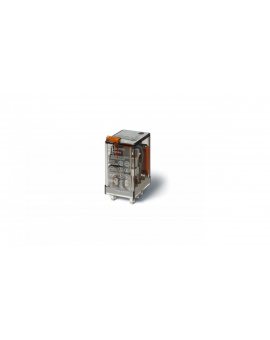 Przekaźnik miniaturowy 2P 10A 12V AC, przycisk testujący, mechaniczny wskaźnik zadziałania 55.32.8.012.0040