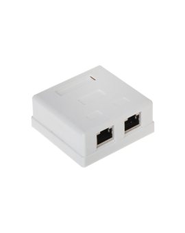 GNIAZDO KOŃCOWE RJ45-2G5/6 PODWÓJNE