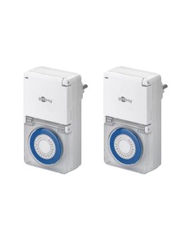Zestaw 2 sztuk, zegar analogowy IP44
