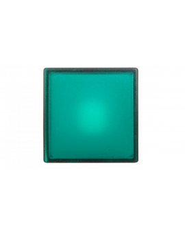 Główka lampki sygnalizacyjnej 30x30mm kwadratowa 22mm zielona ZB5CV033