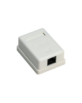Gniazdo RJ45 1 portem, CAT 6, UTP, Biały - Połączenie typu
