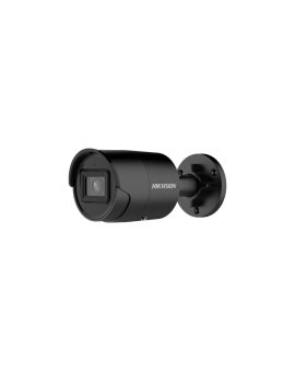 Kamera IP 8 MPX AcuSense. obiektyw: 2.8mm. Tuba. czarna obudowa. IR 40m. Mikrofon + SD. IP67