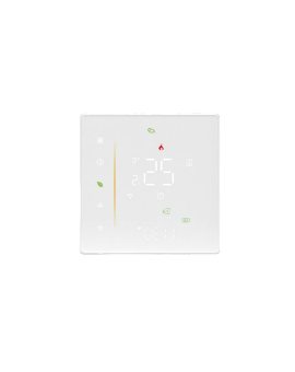 IRH-TSW003 Termostat do ogrzewania elekrycznego, 16A, WI-FI, kwadrat, mleczne szkło, biały, model 003