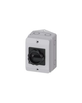 Rozłącznik główny w obudowie 3P+N 16A 7.5kW AC23A 400V pokrętło czarne 3LD2064-1TC51