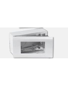 Obudowa natynkowa 4-modułowa do osprzętu w standardzie 45x45mm (zawiera SUP metalowy i RAM) OBUK-4/M