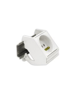 Adapter na szynę DIN do gniazd 22, 5x45 2M (45x45) komputerowych i zasilających, FU/FA-2435-DIN-2M