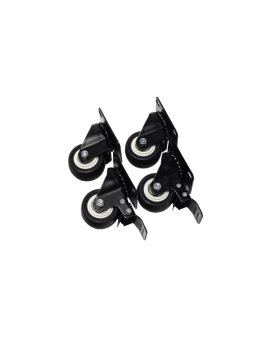 Komplet kół do szaf stojących EmiterNet (2x kółko skrętne, 2x kółko skrętne z hamulcem) M12, EM/ZSK4-M12