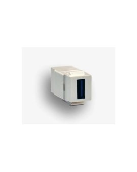 Gniazdo keystone typu USB 3.0 typ A żeńskie, kolor biały EM/KEY-USB3.0-A/A-DC