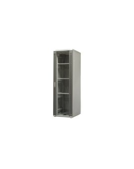 Szafa ramowa stojąca EmiterNet Top, 42U, wym. 600X800x1980 (szer. x gł. x wys. mm), drzwi blacha/szkło w komplecie panel 4 wenty