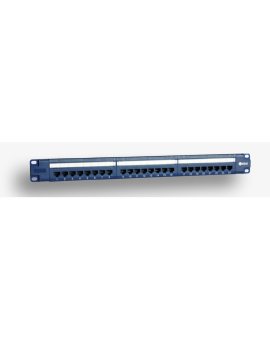 Panel 19, 24 x RJ45 UTP kat. 6 (1U) z półką, niebieski (PoE) DCN/PPFB-951K-248-C6