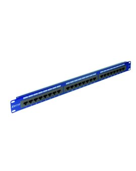 Panel 19, 24 x RJ45 UTP kat. 6 (1U) z półką, niebieski DCN/PPFA-951K-248-C6