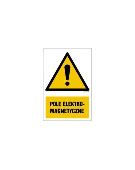 ZNAK - GF002 Pole elektromagnetyczne 25 x 37,5 cm PN - Płyta 1mm