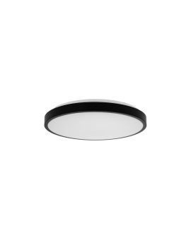 Plafon okrągły natynkowy LED 24W 2500lm 4000K IP44 biała barwa neutralna NW czarny V-TAC VT-8624B-RD-N
