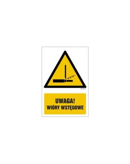 ZNAK - GF067 Uwaga! Wióry wstęgowe 30 x 45 cm KN - Folia podłogowa