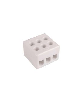 Złączka gwintowa porcelanowa szkliwiona 2,5 mm² 3 tory CPO 3-2.5 80018516 /16szt./