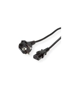 Kabel zasilający ROLINE GREEN, prosty IEC-żeński, czarny, 1,8 m