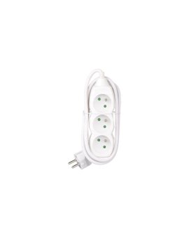 Przedłużacz 3-gniazda z/u 3m /H05VV-F 3G1/ biały P