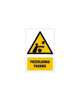 ZNAK - GF068 Przekładnia pasowa 25 x 37,5 cm PS - Płyta 1mm foto.