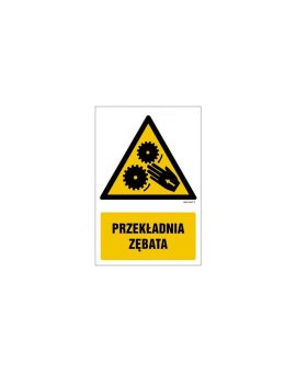 ZNAK - GF069 Przekładnia zębata 50 x 75 cm FN - Folia samoprzylepna