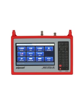 Miernik sygnału DVB-T/T2(HEVC 10 bit)/C/J.83B/ISDB-T oraz DVB-S/S2 AS07STCA-4K z analizatorem widma i certyfikatem kalibracji
