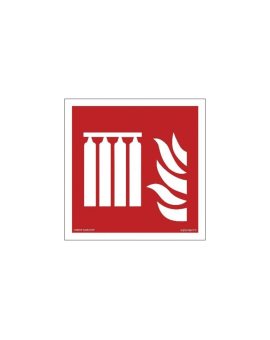 ZNAK - BF008 Bateria stałego urządzenia gaśniczego 50 x 50 cm PN - Płyta 1mm
