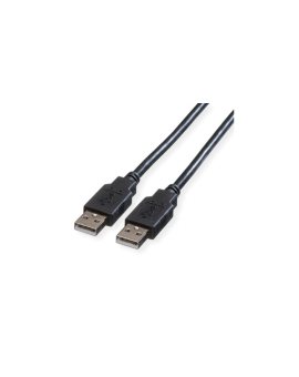ROLINE USB 2.0 Kabel, type A-A, zwart, 0,8 m