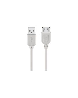 Przedłużacz USB 2.0 Hi-Speed, Szary - Długość kabla 0.6 m