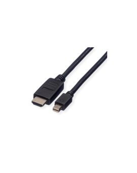 Kabel ROLINE Mini DisplayPort, Mini DP - HDMI, M/M, skręcany, 1,5 m