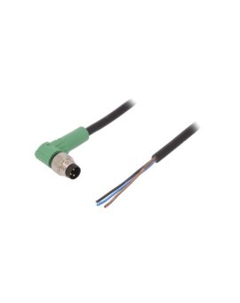 1415869 Kabel do czujników/automatyki, M8, Ilość pinów: 3, kątowe, 10m, wtyk, 4A