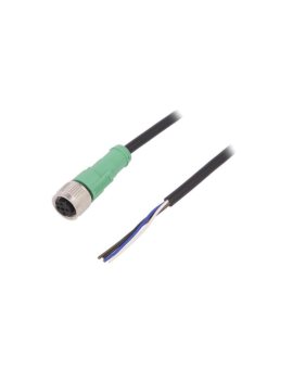 1446333 Kabel do czujników/automatyki, M12, Ilość pinów: 4, proste, 10m, wtyk, 4A